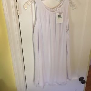 Susana Monaco White lined shift dress-NEW